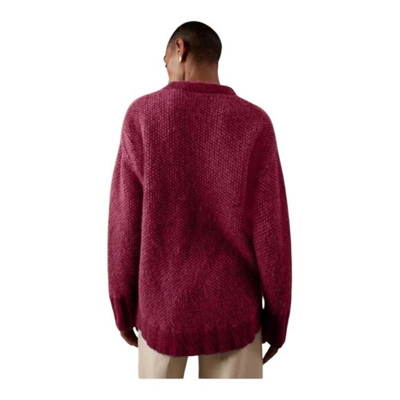 Banana Republic Alpaca Blend Oversized Sweater Womens Medium Petit New With Tags - Picture 2 of 6